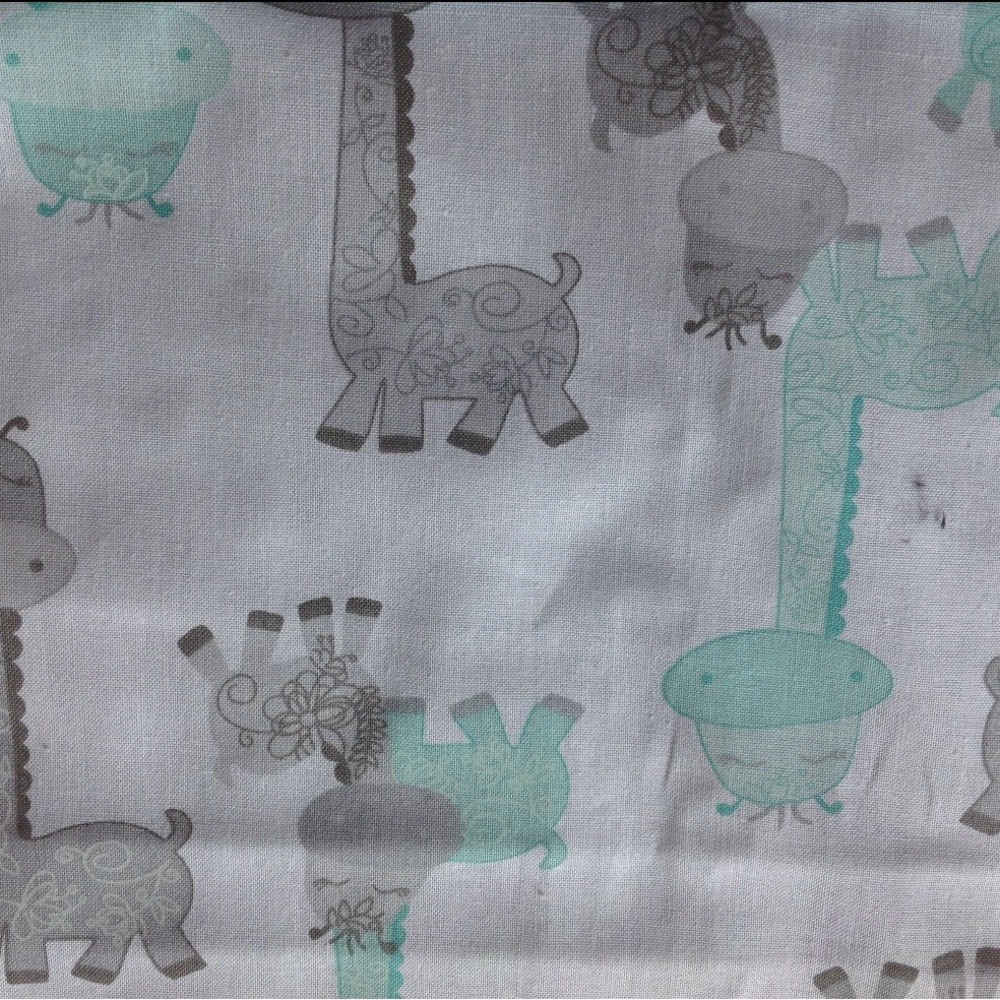 Adorable Giraffe Print Fabric with minky backing